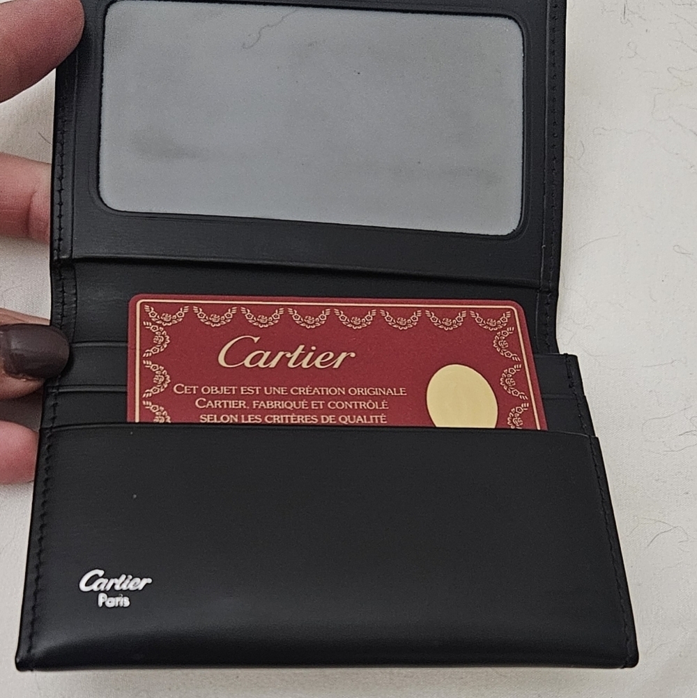 New Cartier Black Leather Wallet /Card Case COA  L3000132 Unisex - Picture 6 of 6